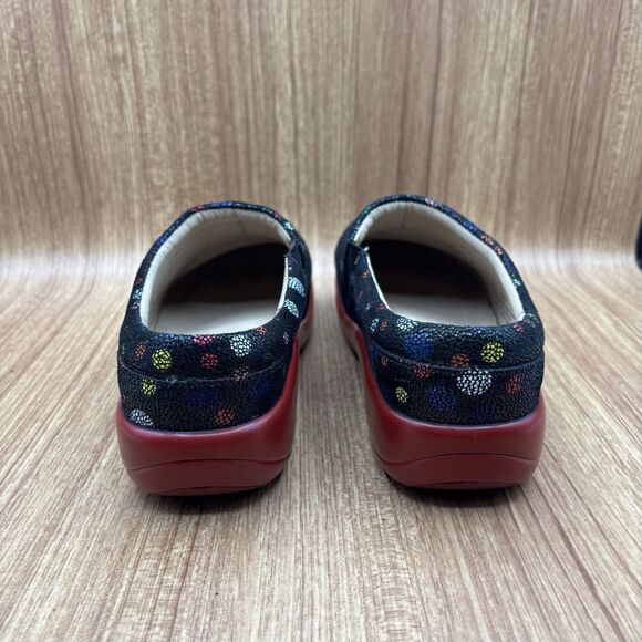 Alegria Kayla Jubilee Polka Dot Multi Professional Clogs Leather Low Women’s 39 - Picture 3 of 8